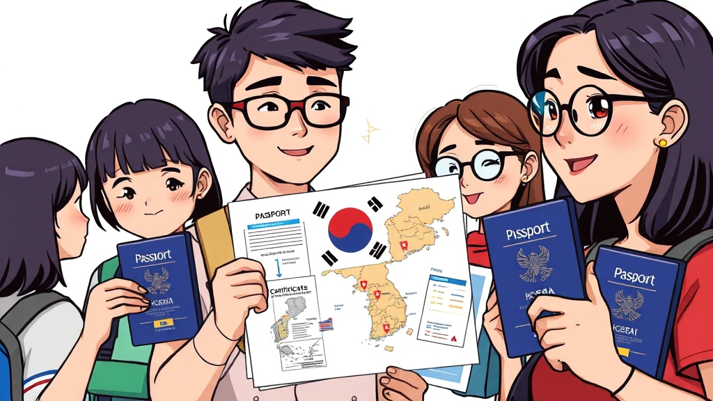 외국인 발급 안내 (cartoon 스타일)