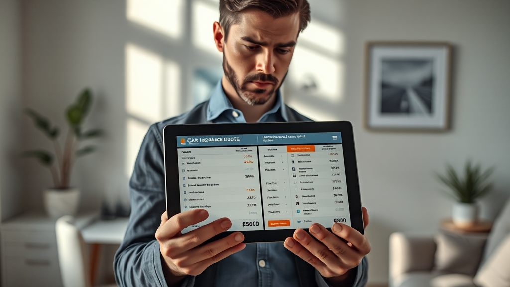 보험 비교 시 고려 사항 (realistic 스타일)