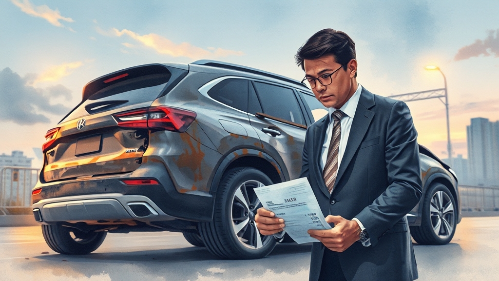 실제 사고 사례로 보는 보험의 한계 (watercolor 스타일)