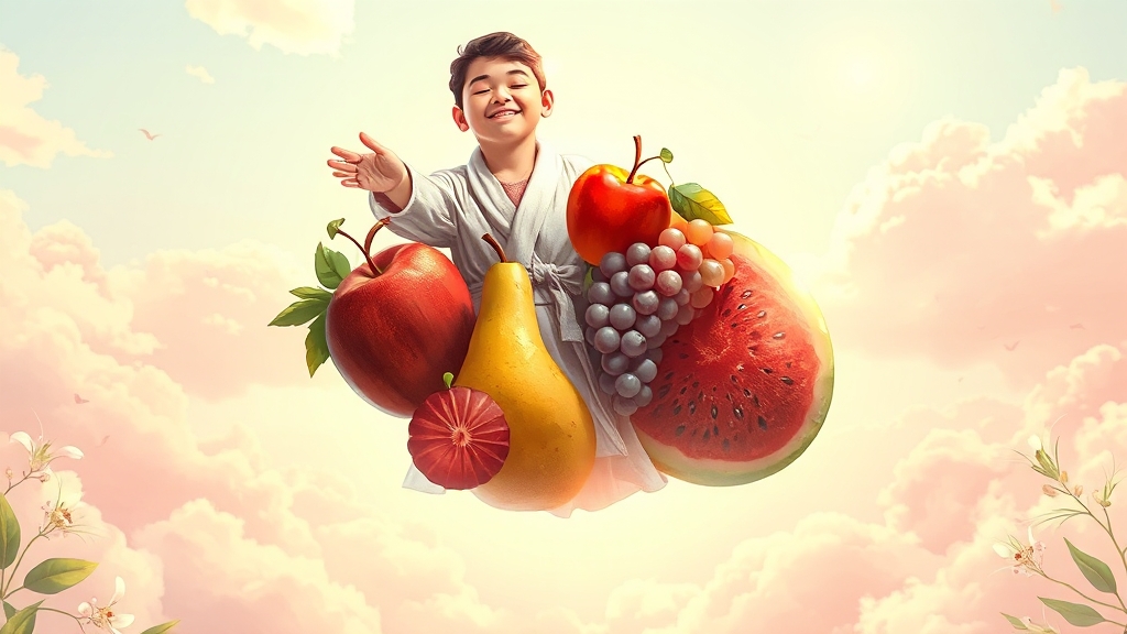 맛있는 과일 꿈 해몽 (illustration 스타일)