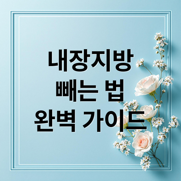 내장지방
빼는 법
완벽 가이드 (내장지방 빼는법)