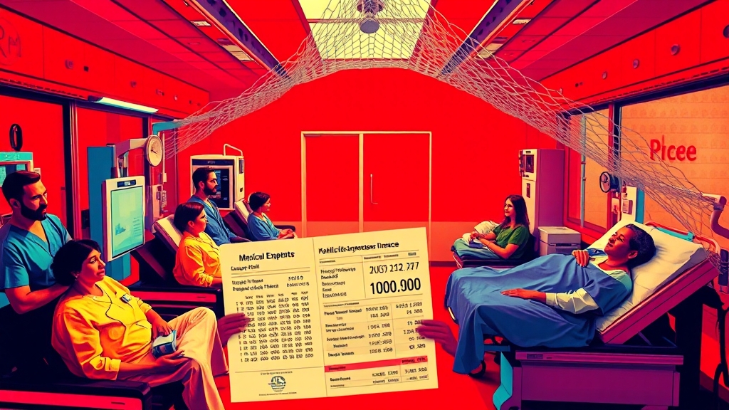 실비보험, 왜 필요할까요? (popart 스타일)