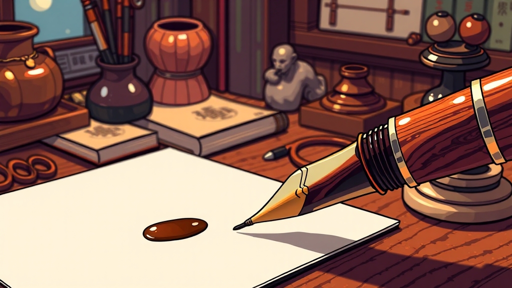 제나일 만년필 모델 및 구매 정보 (cartoon 스타일)