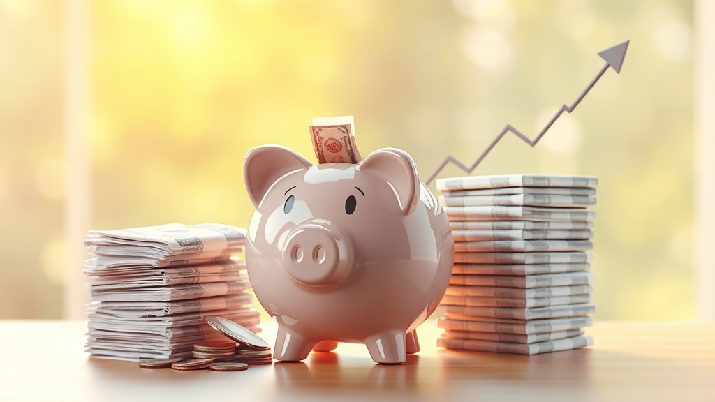 적금, 채권, 투자의 기본 개념 (realistic 스타일)