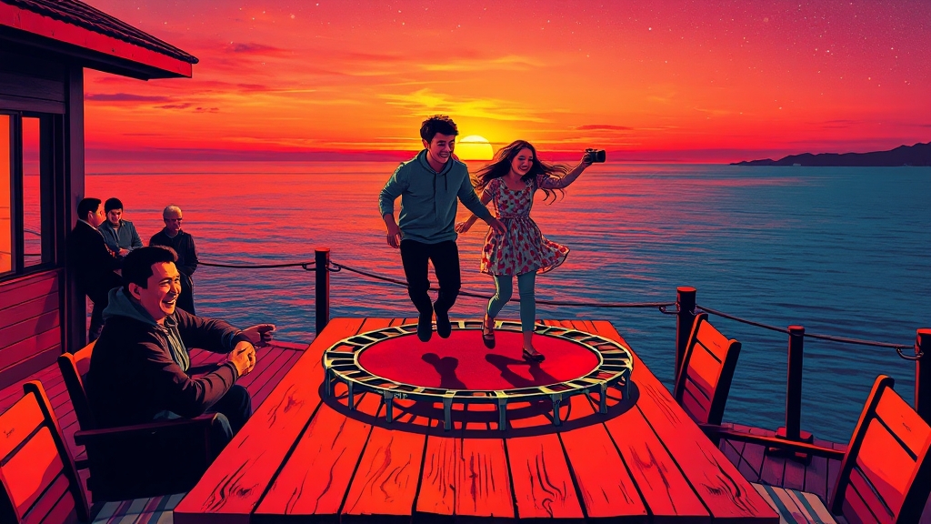 바다 뷰 & 외부 시설 (popart 스타일)