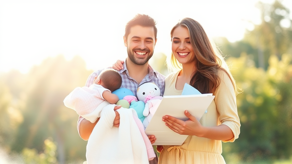 출산지원금 정보, 어디서 어떻게 확인할까? (watercolor 스타일)