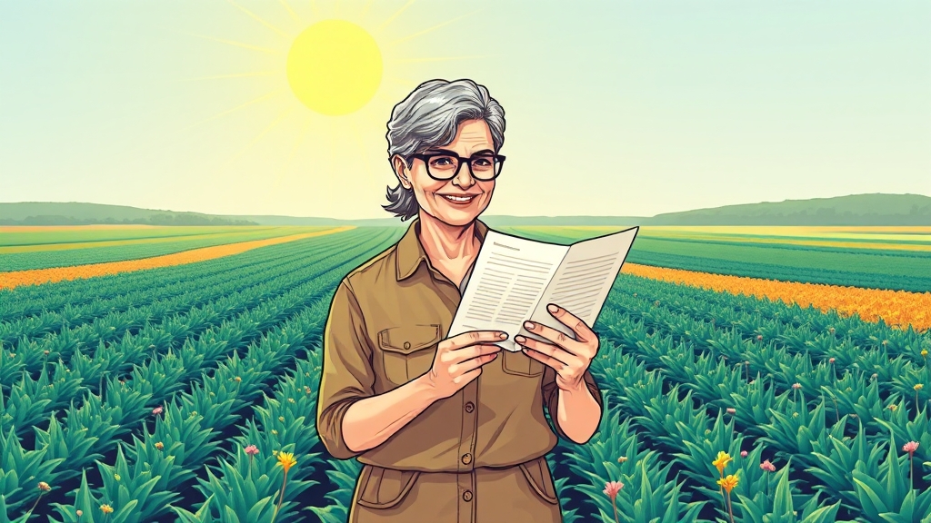 농지취득자격증명, 왜 필요할까요? (illustration 스타일)