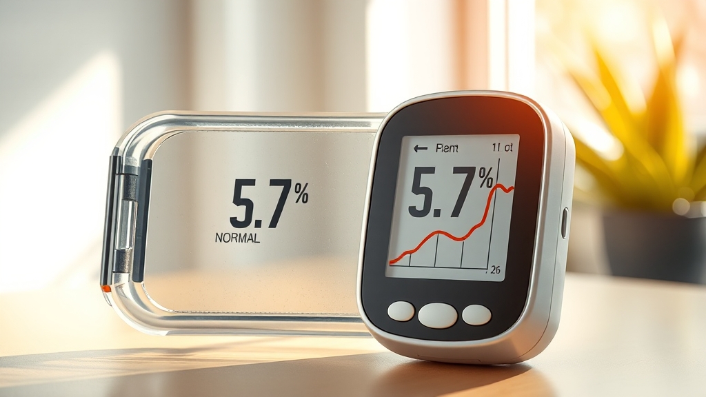 정상 수치 및 관리 중요성 (realistic 스타일)