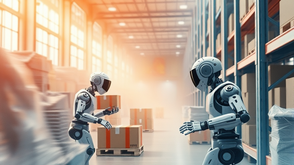 로보틱스 사업, 어디까지 왔나? (watercolor 스타일)