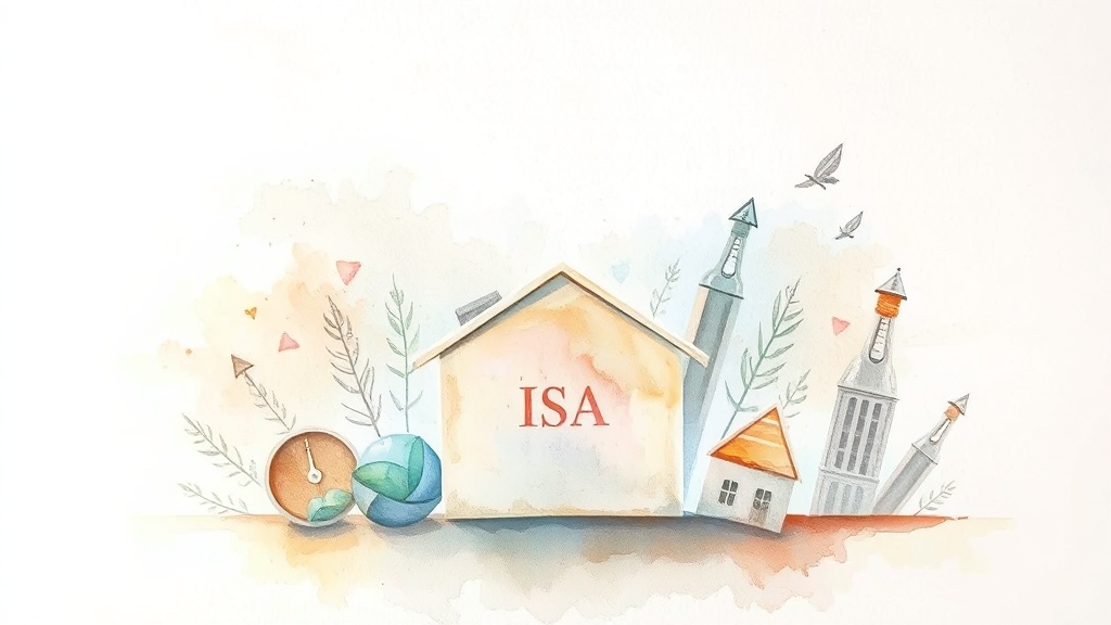 ISA 계좌 장점과 단점 (watercolor 스타일)