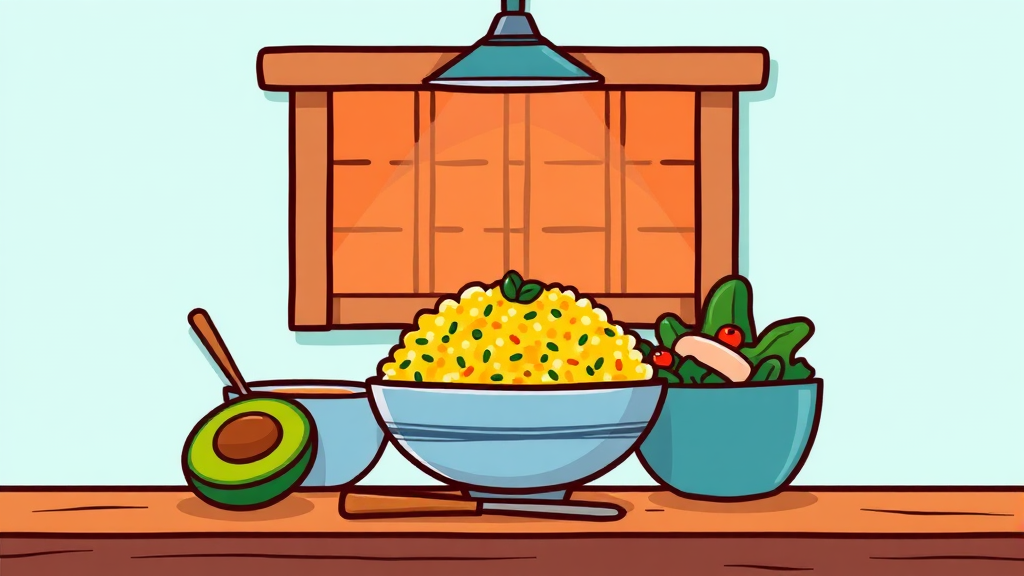 저속노화 식단 레시피 (cartoon 스타일)