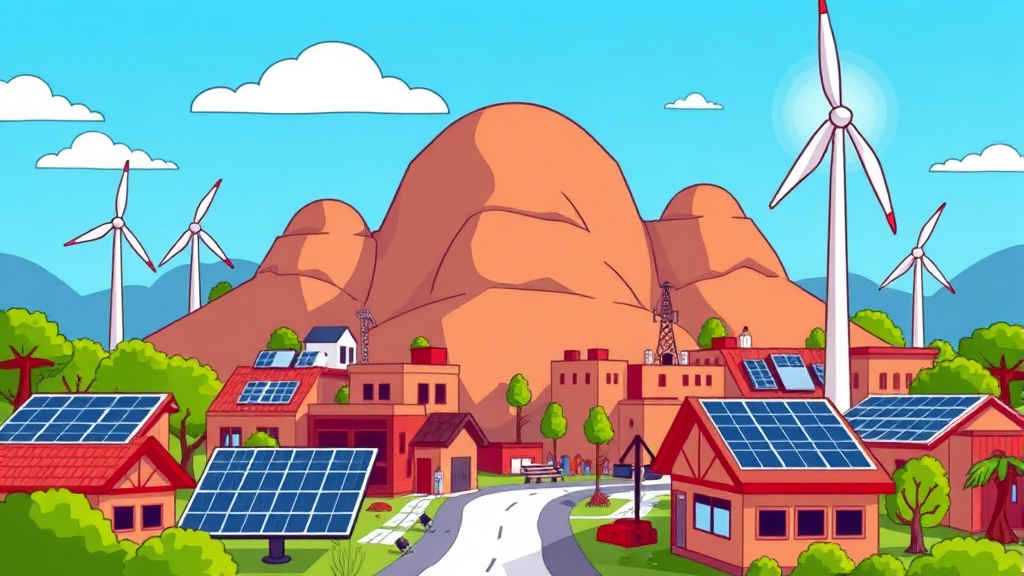 미래 전력 시스템 변화 전망 (cartoon 스타일)