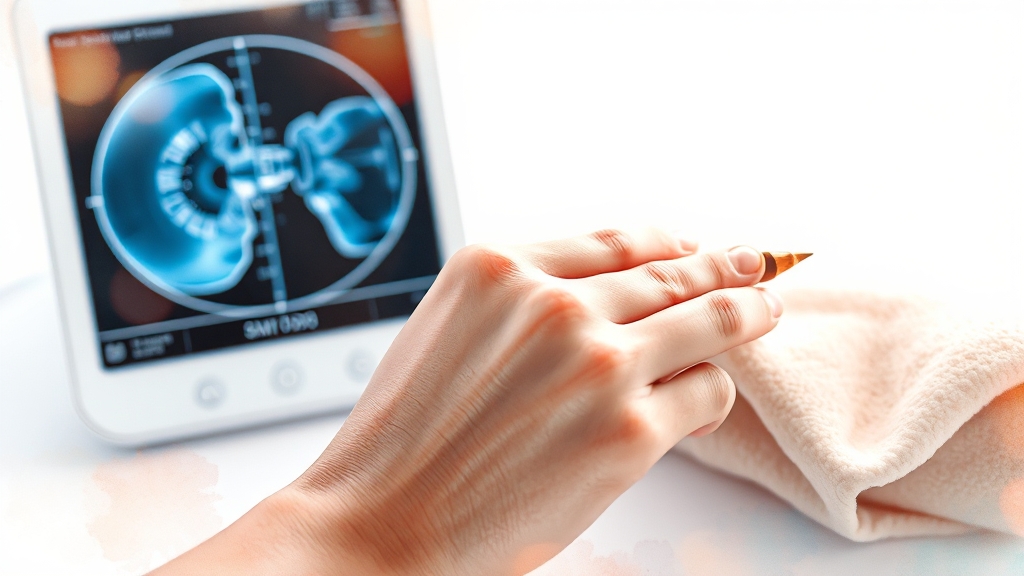 팔 저림 치료 방법 (watercolor 스타일)