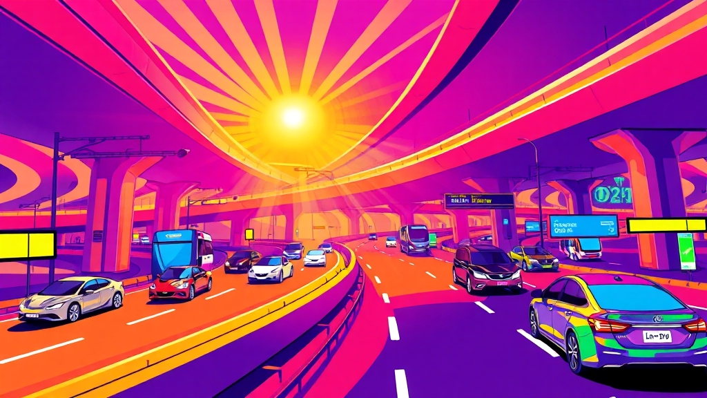 뛰어난 광역 교통망 (cartoon 스타일)