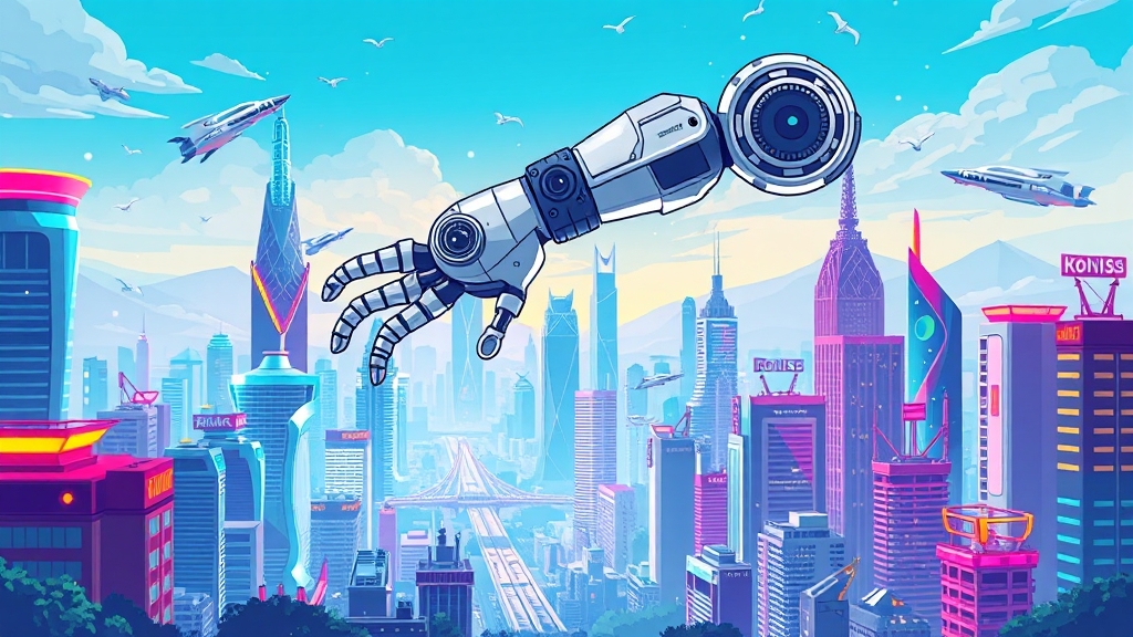 주목해야 할 피지컬 AI 관련주는? (cartoon 스타일)