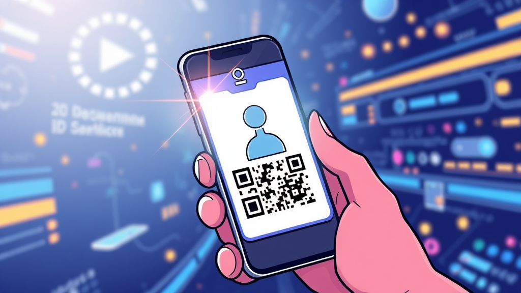 모바일 신분증이란? (cartoon 스타일)