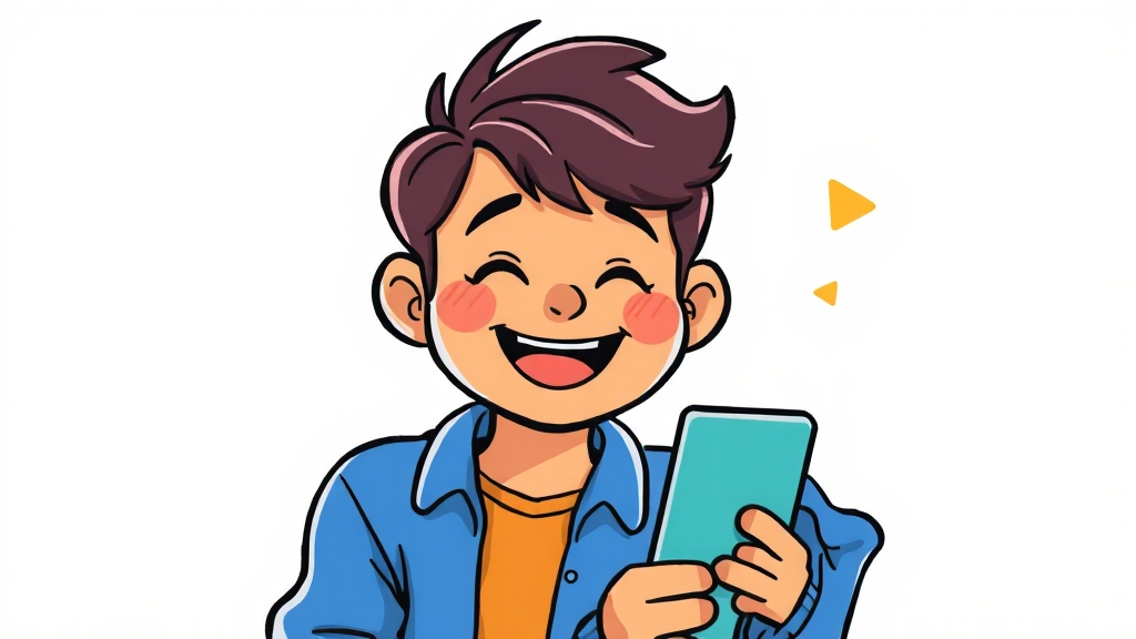 아이폰17 + 알뜰폰 요금제 조합 (cartoon 스타일)
