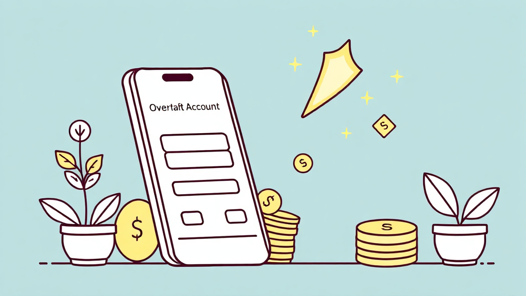 마이너스통장 신청 방법 (illustration 스타일)