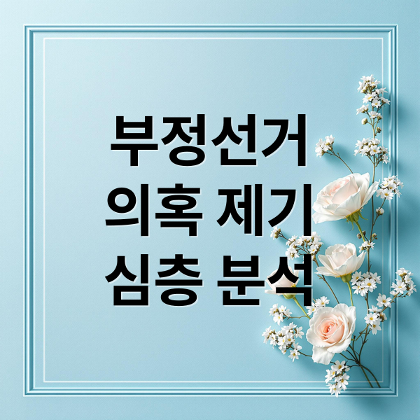 부정선거
의혹 제기
심층 분석 (국제선거감시단 6월 3일 부정선거)