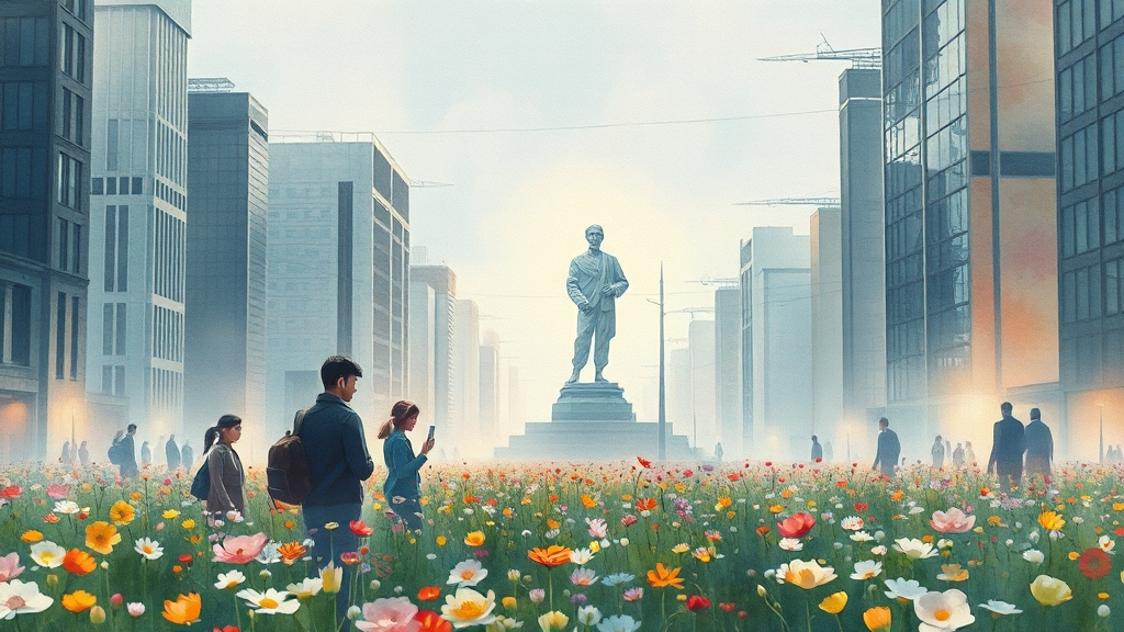 보고서 개요 및 예측 (watercolor 스타일)