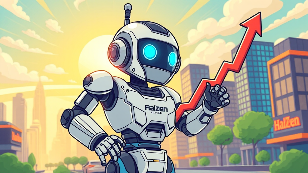 향후 사업 계획 및 목표 주가 (cartoon 스타일)