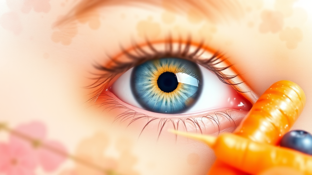 눈 건강을 위한 생활 습관 (watercolor 스타일)