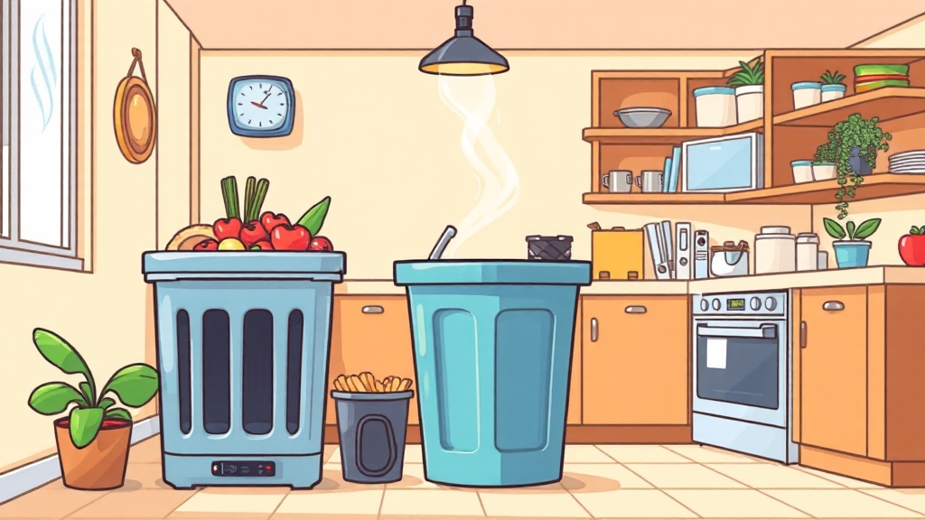 냄새 및 소음 수준 (cartoon 스타일)