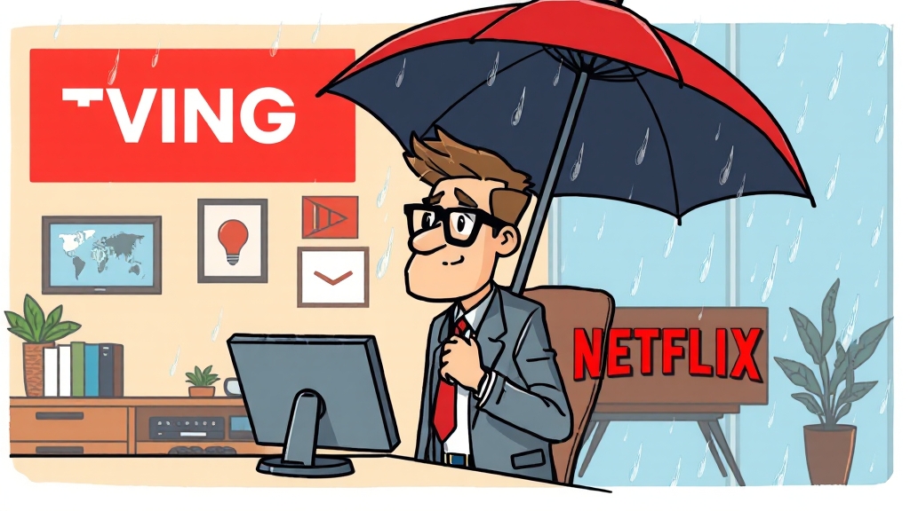 본방사수 & 다시보기 (cartoon 스타일)