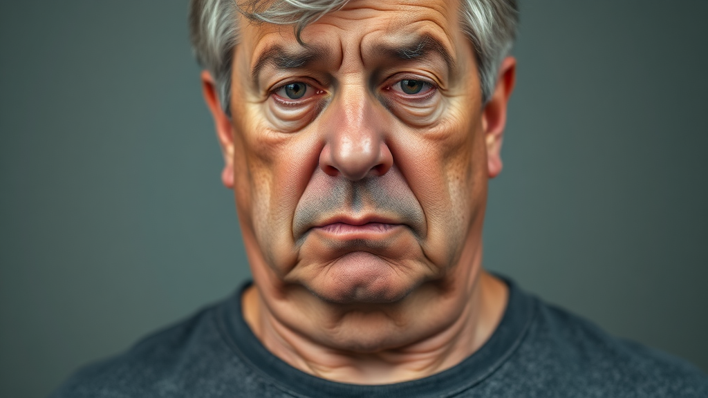 주요 증상은? (realistic 스타일)