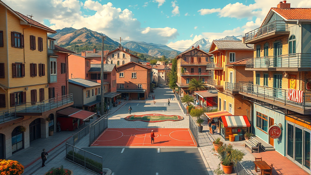 실버타운 시설 및 서비스 (realistic 스타일)