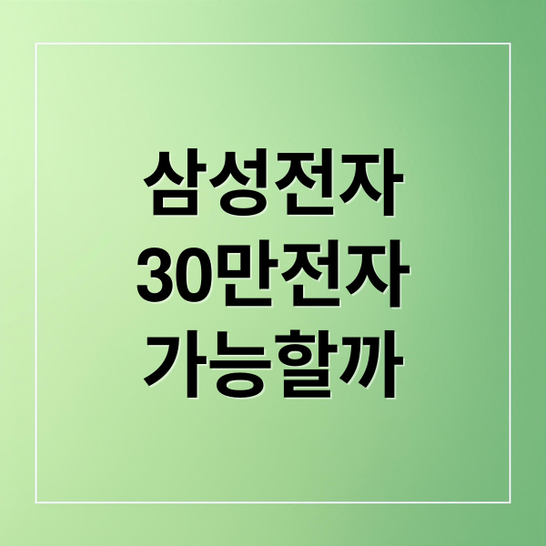 삼성전자
30만전자
가능할까 (30만전자 진짜 갈까? 현재 20만원인 삼성전자 지금이라도 매수해야 하는가?)