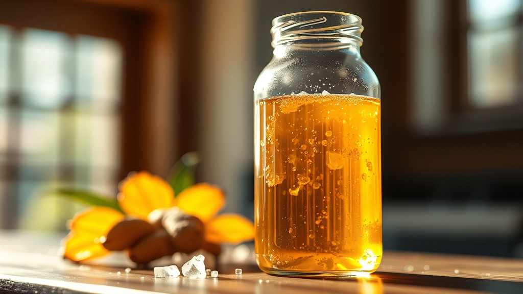 생강청 만들기 상세 과정 (realistic 스타일)