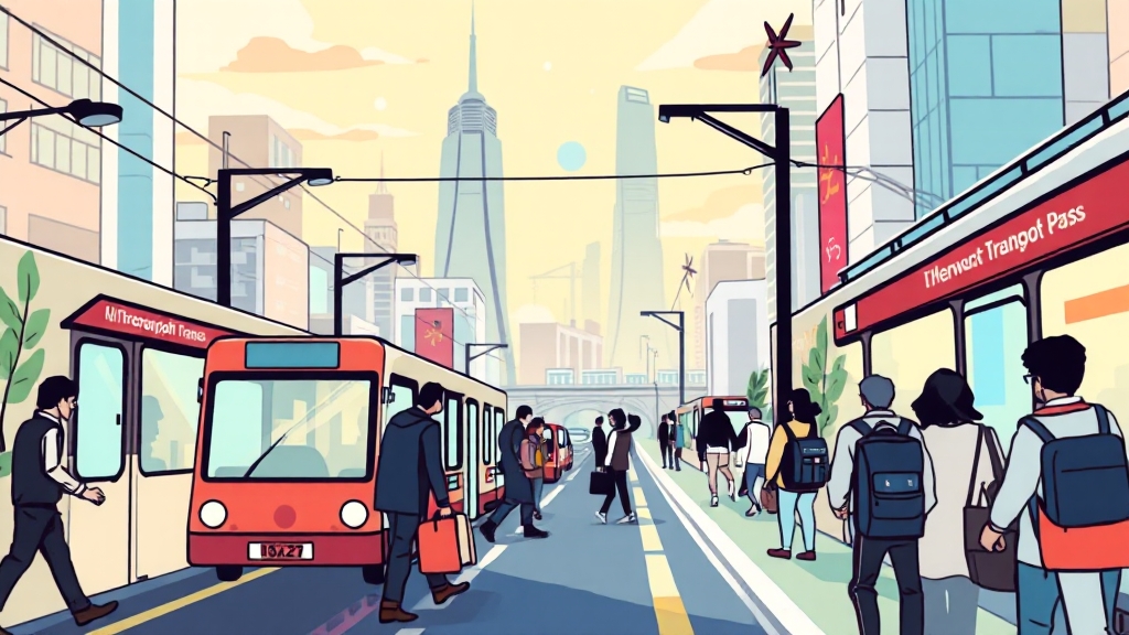 2026년 대중교통 정액패스 해설 (illustration 스타일)