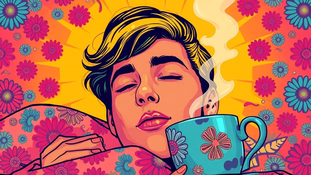 생활 습관 개선 방법 (popart 스타일)