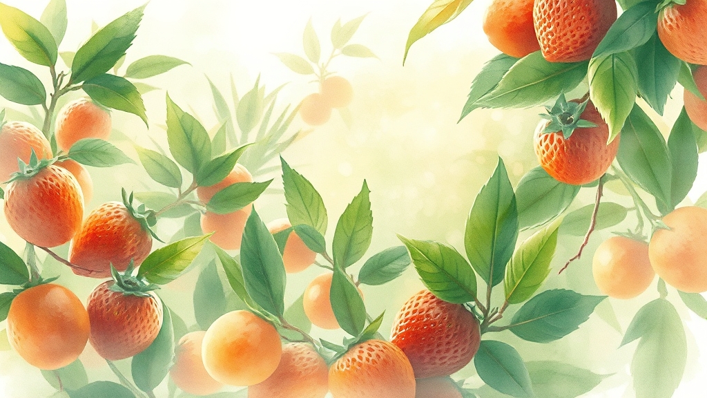 항산화 성분의 효능 (watercolor 스타일)