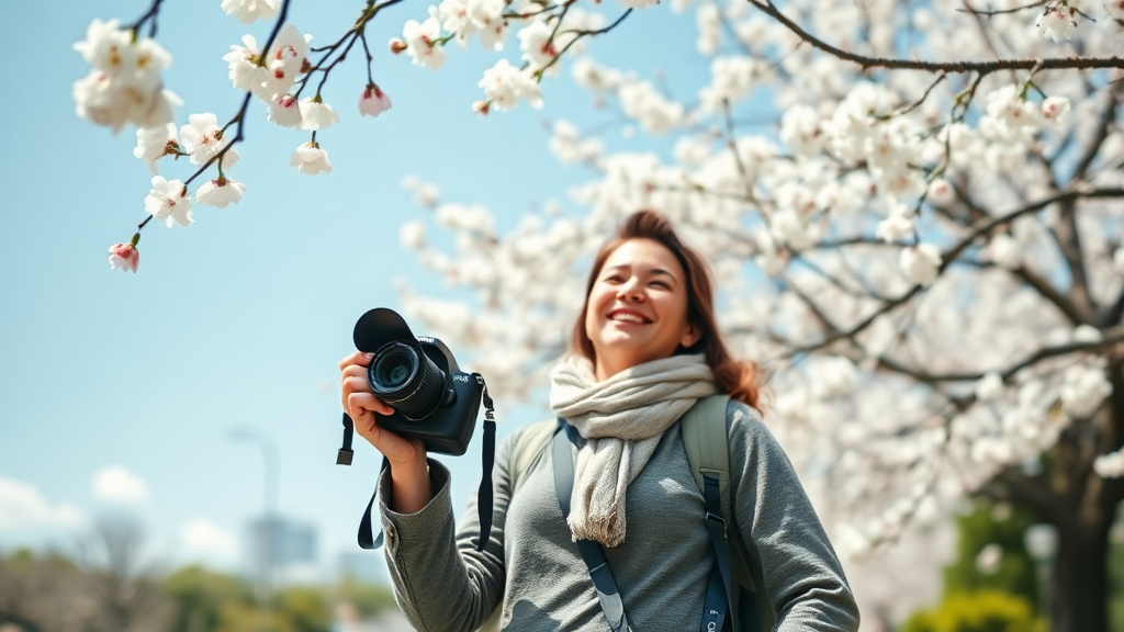 벚꽃 여행 준비물 체크리스트: 설레는 봄날을 위한 완벽 준비 (realistic 스타일)