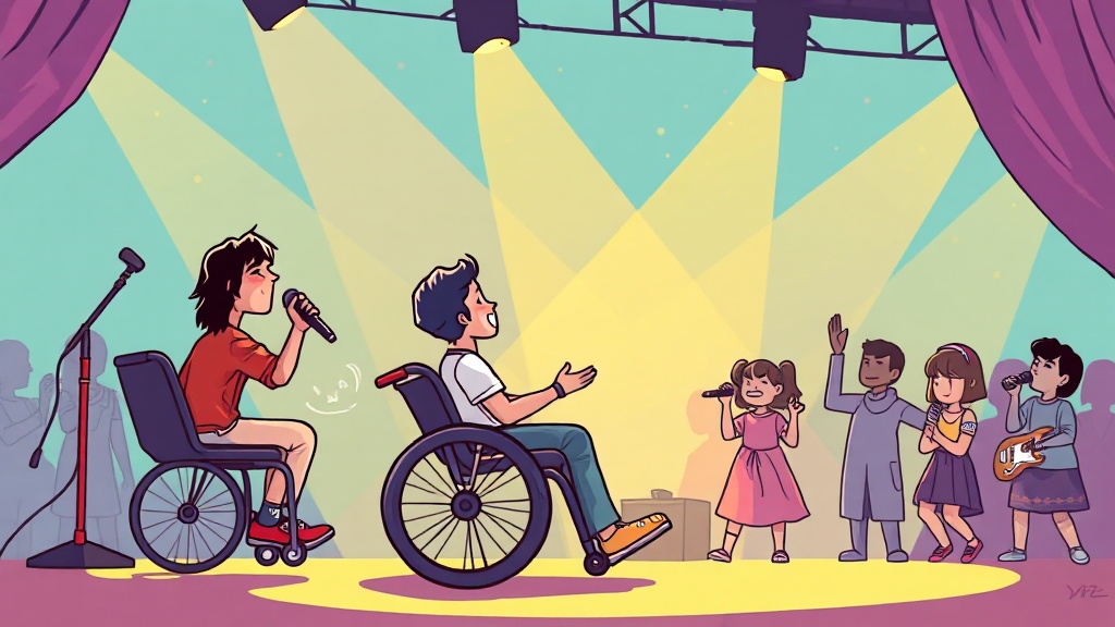 숨겨진 이야기: 도전과 재기 (cartoon 스타일)