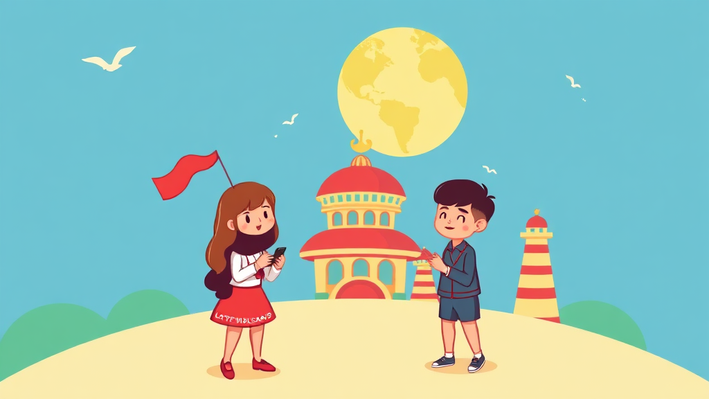 해외 이용 시 롯데카드 고객센터 연결 방법 (cartoon 스타일)