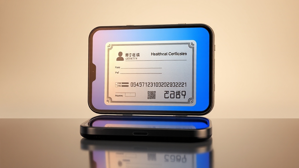 보건증, 인터넷으로 쉽게 발급받는 방법 (illustration 스타일)