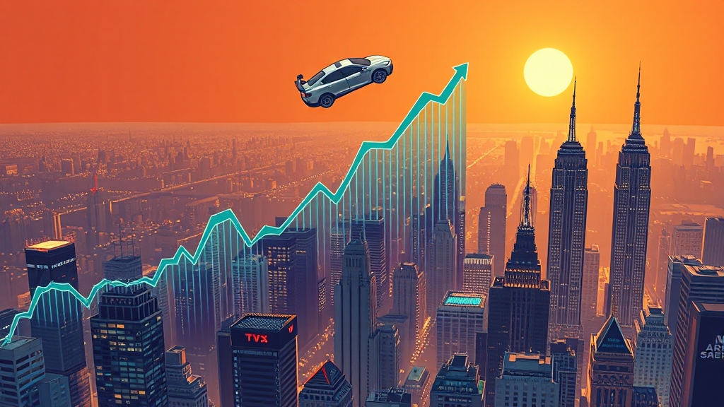 뉴욕증시, 3대 지수 동반 상승! (cartoon 스타일)