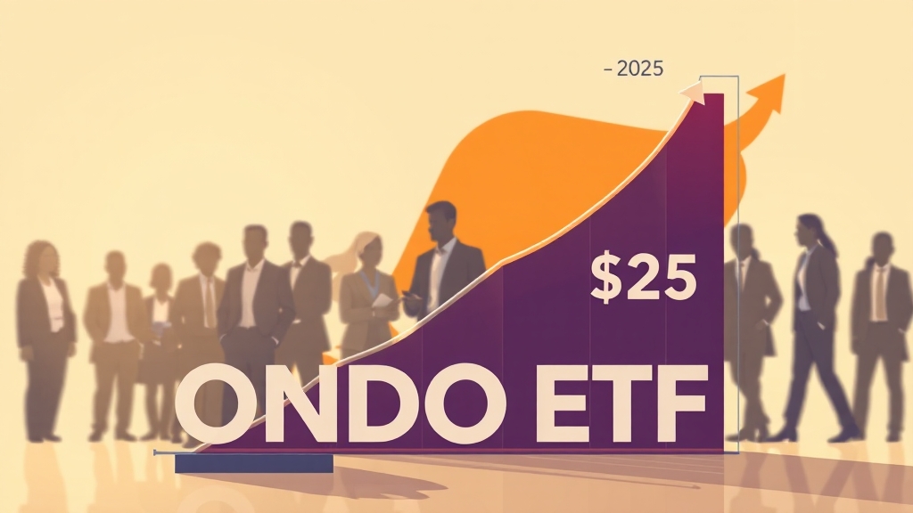 ONDO ETF 투자 전략: 가격 분석, 전망 및 리스크 관리 (illustration 스타일)