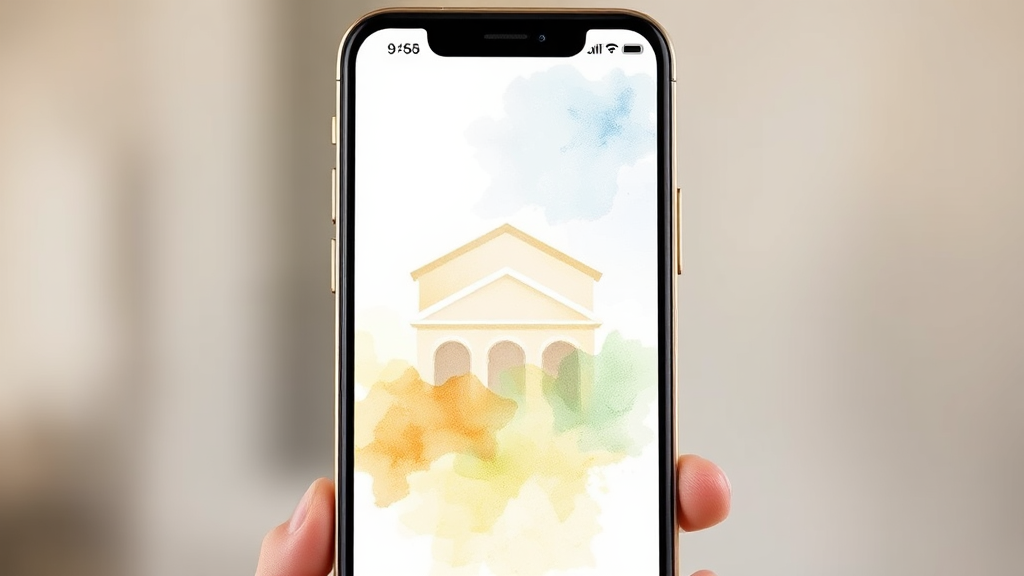 MG더뱅킹 앱 (모바일 뱅킹) (watercolor 스타일)