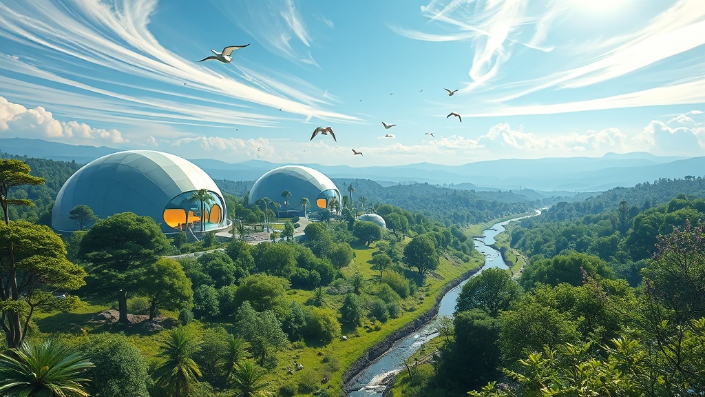 투자 배경: 환경 문제 & 시장 전망 (illustration 스타일)