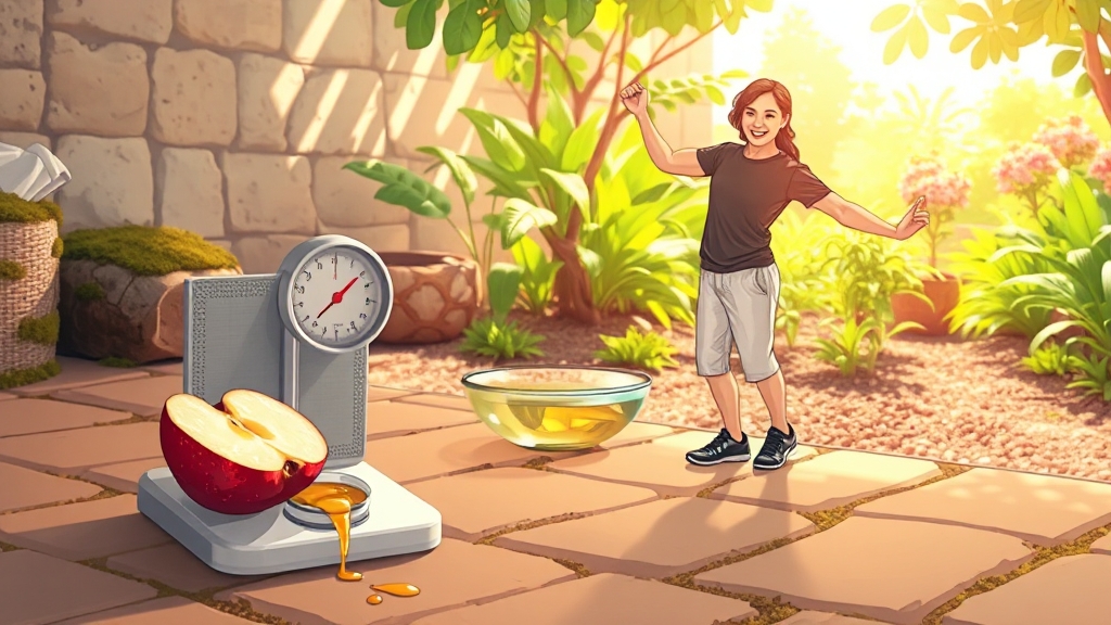 애사비, 다이어트 효과는 정말일까? (illustration 스타일)