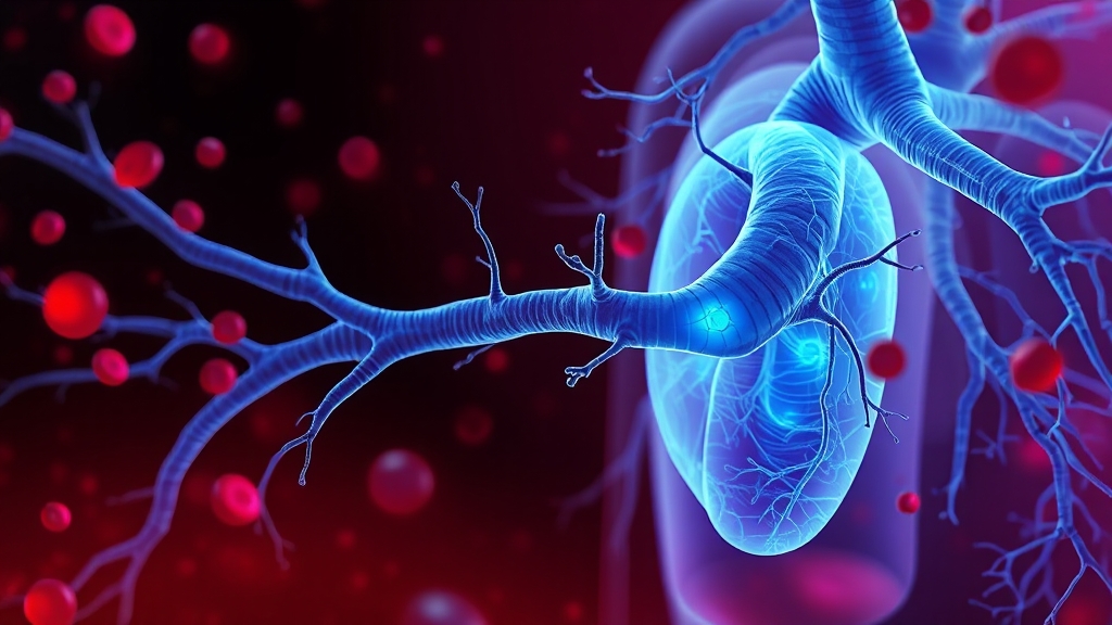 폐동맥 고혈압 치료법 (realistic 스타일)