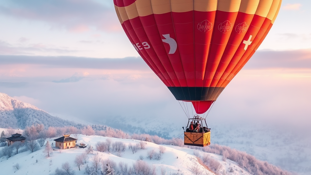 특별한 겨울 여행 상품 정보 (watercolor 스타일)