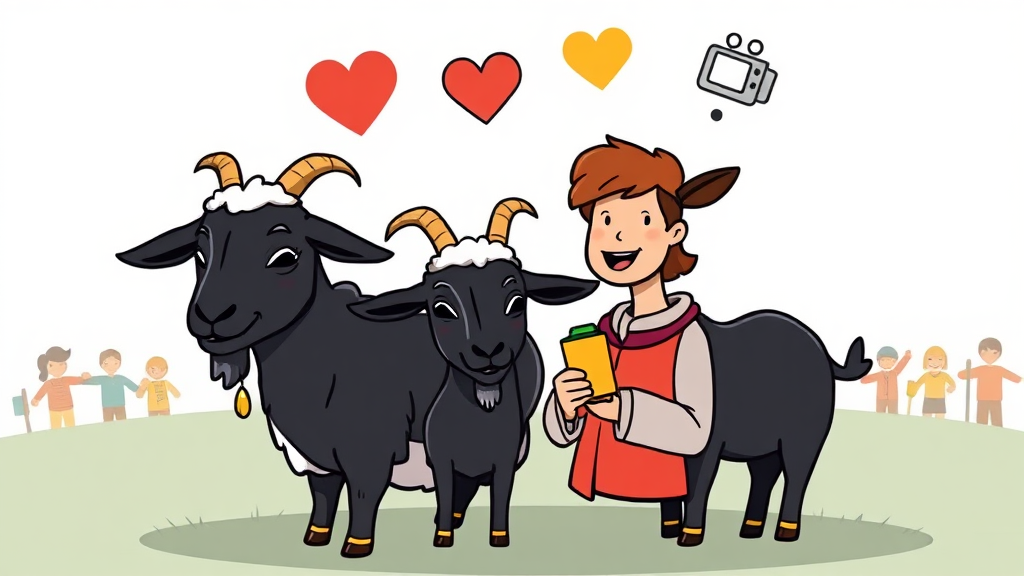 흑염소 섭취, 이것만은 꼭 알아두세요 (부작용 및 주의점) (cartoon 스타일)