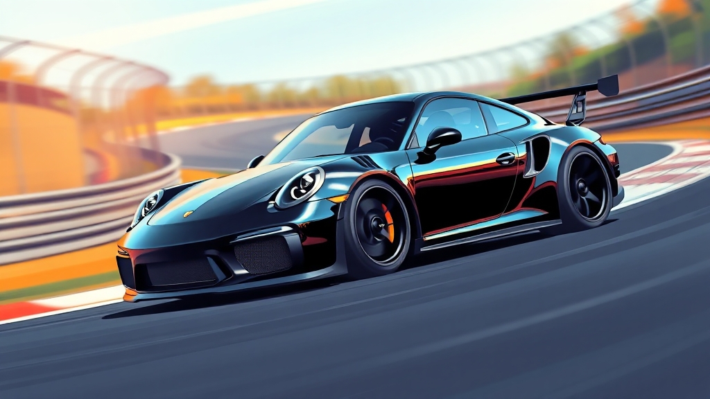 911 GT3 휠 튜닝 가이드 (cartoon 스타일)