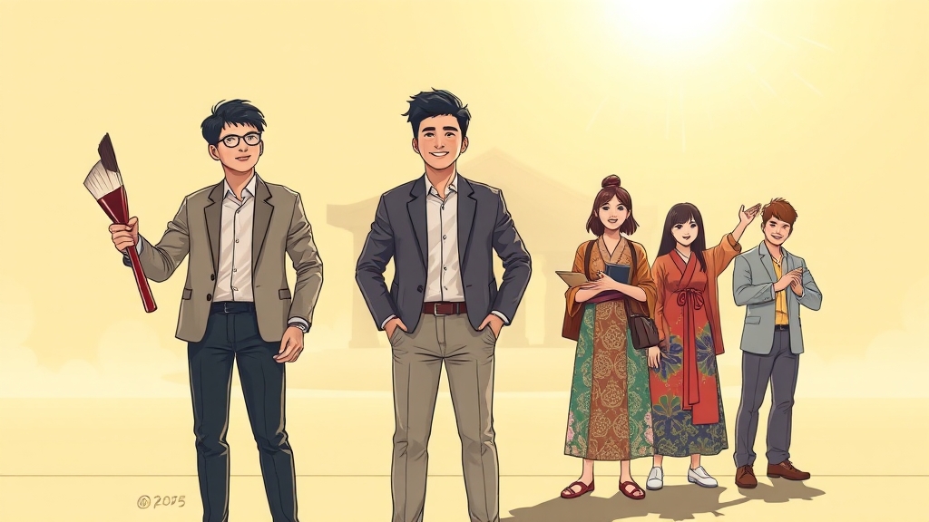 정부 정책, 어떻게 변화하고 있나? (illustration 스타일)