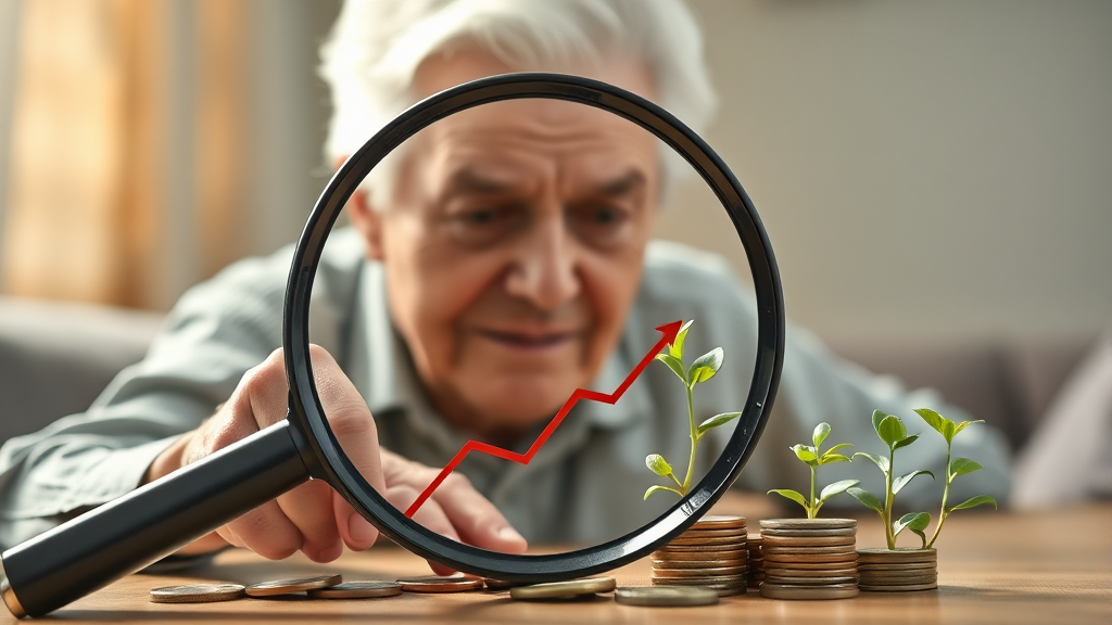 고령화와 경제적 부담 (realistic 스타일)
